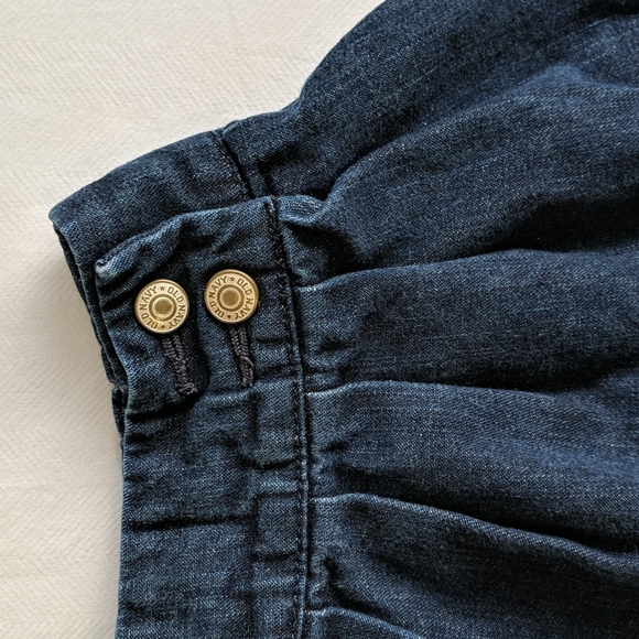 vintage old navy pleated dark wash denim skort 18-24 months baby girl - Picture 2 of 6